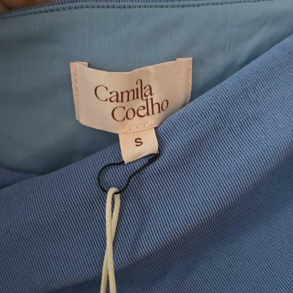 Camila Coelho Serena Midi Skirt in Periwinkle Blue sz Small